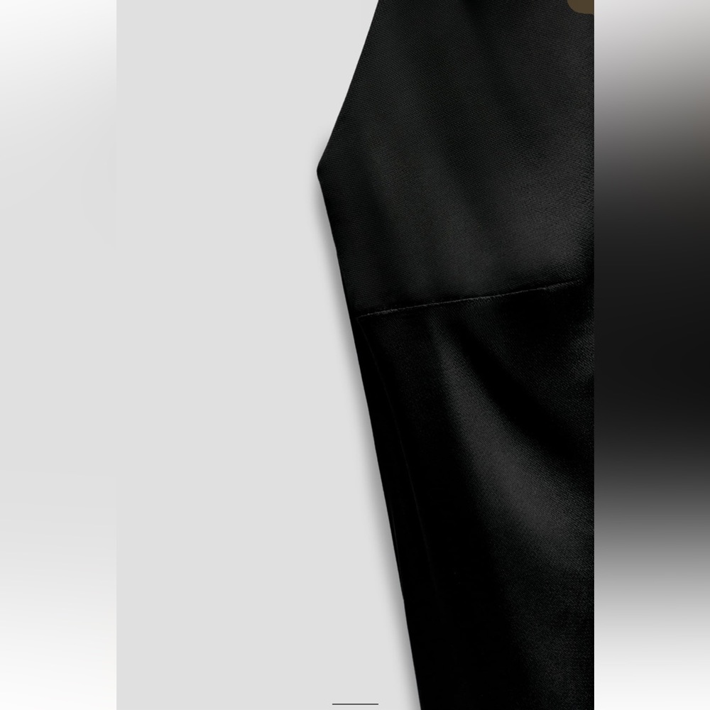 Zara Black Open back Slit Hem Halter neck Long Dress LIMITED EDITION size XS NWT - Picture 12 of 16
